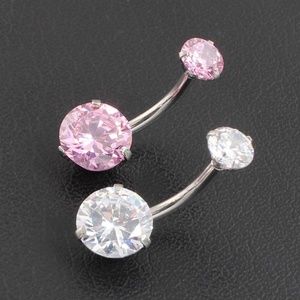 BELLY RING - WHITE/ PINK/ RED